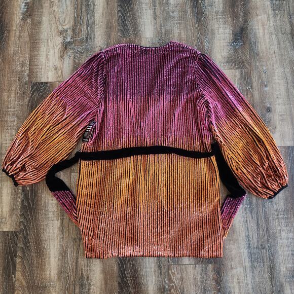 Retrofete Gabrielle Robe Sequin Dress in Ombre Pink Orange Size XS NWT - Picture 8 of 14